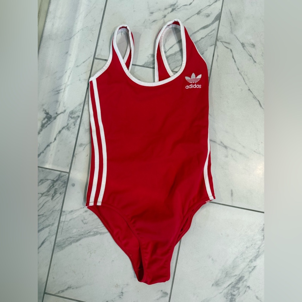 Adidas Red Apparel with White Accents